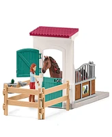 Schleich Horse Club Horse Box - Hannah Cayenne Figurine Playset