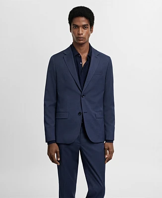 Mango Men's Stretch Fabric Super Slim-Fit Suit Blazer
