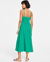 On 34th Women's Tie-Front Midi Dress