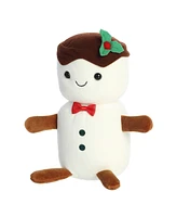 Aurora Medium Lil Fudge Holiday Festive Plush Toy White 9.5"