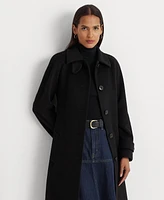 Lauren Ralph Lauren Women's Single-Breasted Belted Maxi Coat