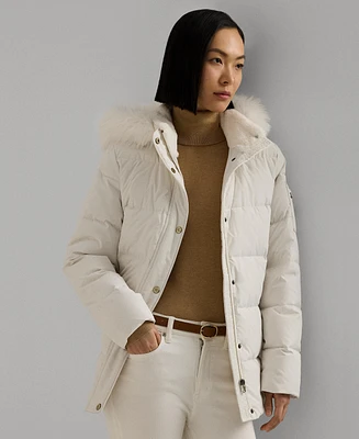 Lauren Ralph Lauren Women's Faux-Fur Hooded Puffer Coat