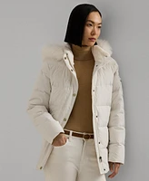 Lauren Ralph Lauren Women's Faux-Fur Hooded Puffer Coat