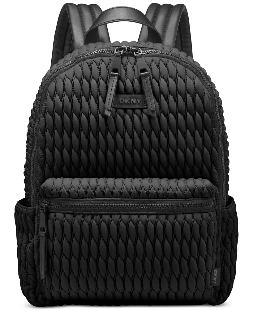 Dkny Mack Medium Quilted Nylon Backpack