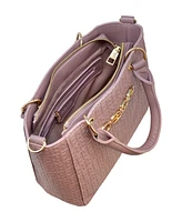 Bebe Celia Embossed Top Handle Crossbody Bag