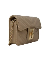 Bebe Rain Leather Crossbody Bag