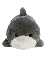 Aurora Medium Sebastian Shark Spudsters Adorable Plush Toy Gray 12"