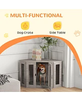 Streamdale Furniture Chic Dog Kennel with Side Table Functionality