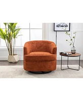 Simplie Fun 360 Swivel Barrel Chair for Home and Office