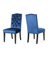 Simplie Fun Exquisite Tufted Upholstered Dining Chairs for Formal and Daily Use