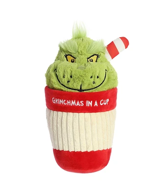 Aurora Small Grinchmas Cup Dr. Seuss Festive Plush Toy Multicolor 9"