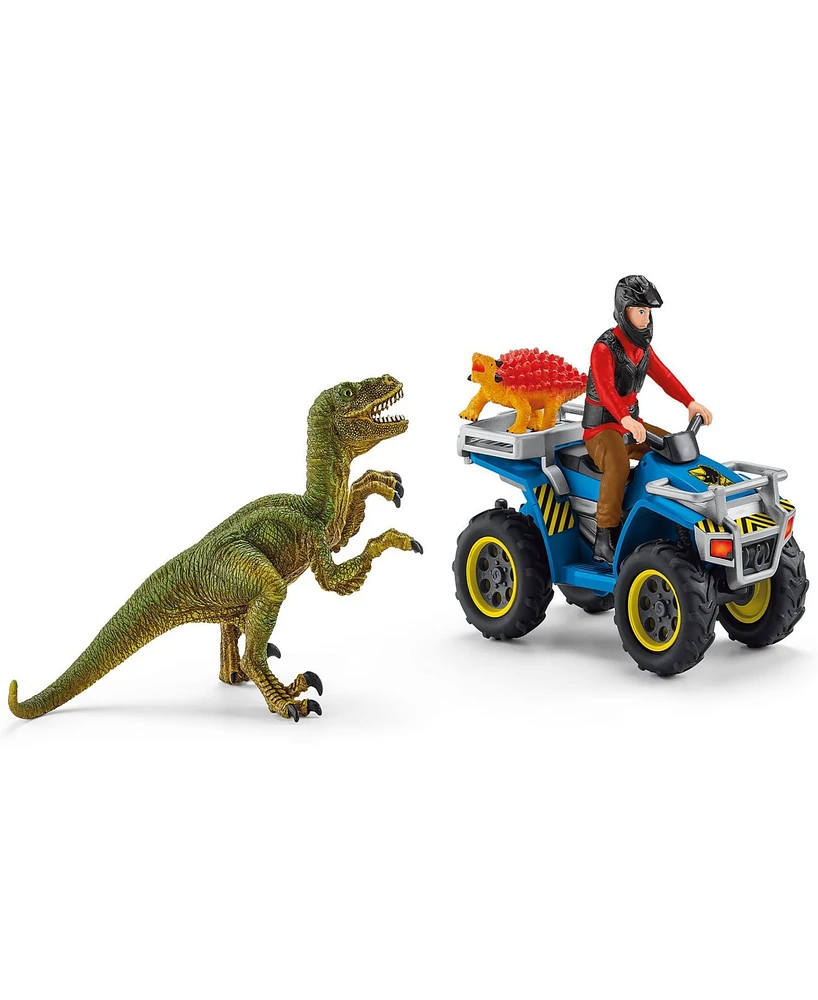 Schleich Dinosaurs Quad Escape From Velociraptor Playset