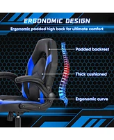 Ergonomic Flipable Armrest Pu Leather Gaming Chair with S Curve Support