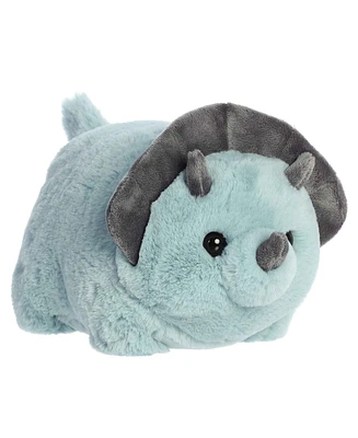 Aurora Medium Taren Triceratops Spudsters Adorable Plush Toy Blue 11"