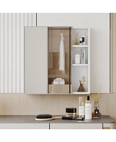 Streamdale Furniture Mirror Cabinet and Separate Wall Mirror for Bathroom Space Saving and Storage