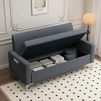 Sturdy and Cozy Sofa Comfortable Lounge with 57.1x24.4x30H Dimensions