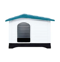 vidaXL Dog House 35.6"x26.8"x26" Polypropylene