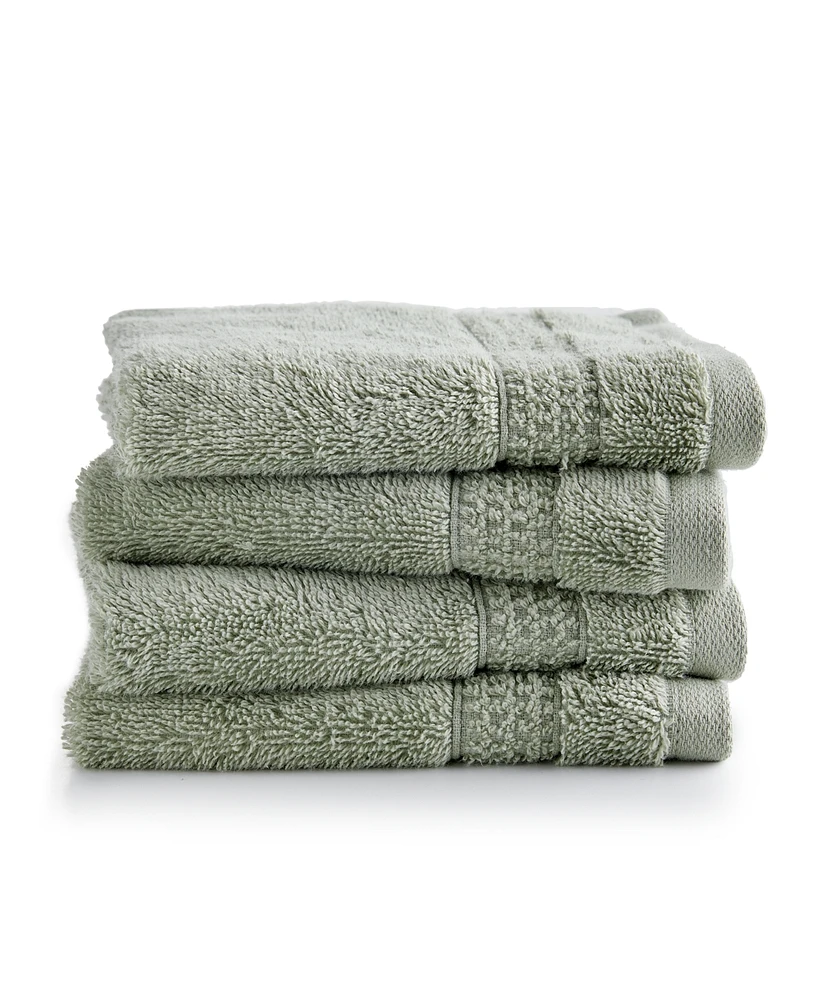 Oake Organic 4-Pk. Washcloth, Exclusively at Macy's