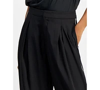 I.n.c. International Concepts Petite Wide-Leg Rhinestone-Trim Pants, Created for Macy's