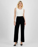 I.n.c. International Concepts Pull-On Flare-Leg Pants, Regular & Petite Sizes, Created for Macy's