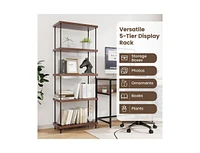 Slickblue Multipurpose Display Rack with Metal Frame-5-Tier