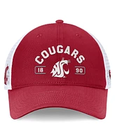 Top of the World Men's Crimson/White Washington State Cougars Free Kick Trucker Adjustable Hat