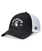 Top of the World Men's Black/White Michigan State Spartans Free Kick Trucker Adjustable Hat