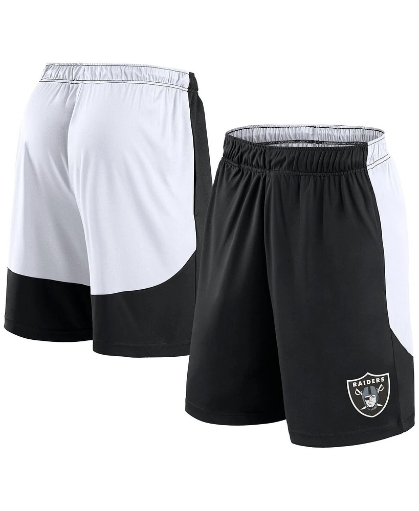 Fanatics Men's Black/White Las Vegas Raiders Go Hard Shorts