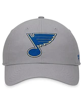 Fanatics Men's Gray St. Louis Blues Extra Time Adjustable Hat