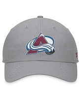 Fanatics Men's Gray Colorado Avalanche Extra Time Adjustable Hat