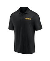 Fanatics Men's Pittsburgh Steelers Lockup Two-Pack Set Polo Shirt