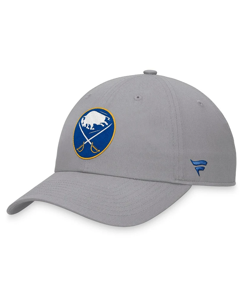 Fanatics Men's Gray Buffalo Sabres Extra Time Adjustable Hat