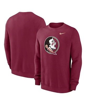 Nike Men's Garnet Florida State Seminoles Primetime Evergreen Fleece Pullover Sweatshirt