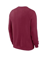 Nike Men's Garnet Florida State Seminoles Primetime Evergreen Fleece Pullover Sweatshirt