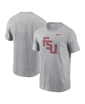 Nike Men's Heather Gray Florida State Seminoles Primetime Evergreen Alternate Logo T-Shirt