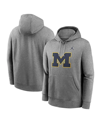 Jordan Men's Michigan Wolverines Primetime Evergreen Club Fleece Pullover Hoodie