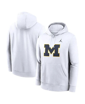 Jordan Men's Michigan Wolverines Primetime Evergreen Club Fleece Pullover Hoodie