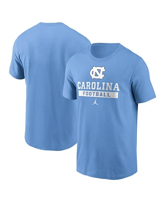 Jordan Men's Carolina Blue North Tar Heels Football T-Shirt