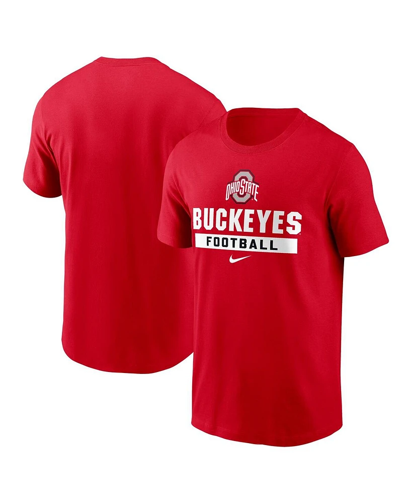 Nike Men's Scarlet Ohio State Buckeyes Football T-Shirt