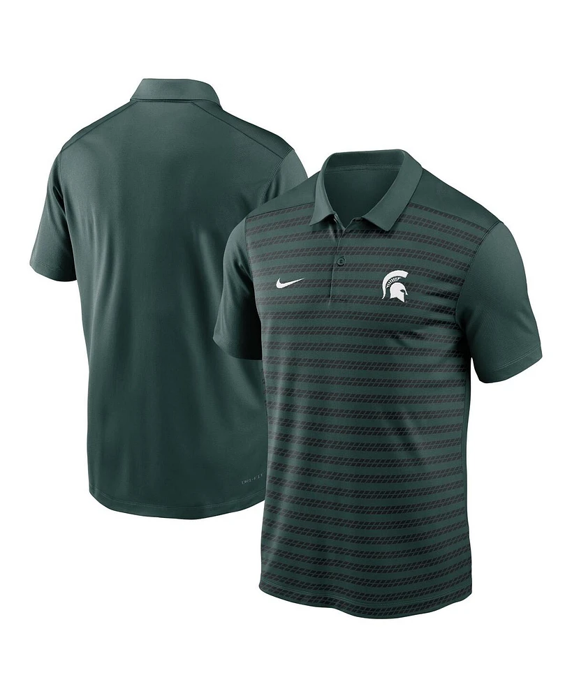 Nike Men's Green Michigan State Spartans 2024 Early Season Coaches Sideline Performance Polo