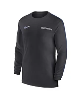 Nike Men's Duke Blue Devils 2024 Sideline Coach Uv Performance Long Sleeve T-Shirt