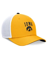 Nike Men's Gold Iowa Hawkeyes Letter Logo Trucker Adjustable Hat