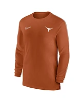 Nike Men's Texas Longhorns 2024 Sideline Coach Uv Performance Long Sleeve T-Shirt