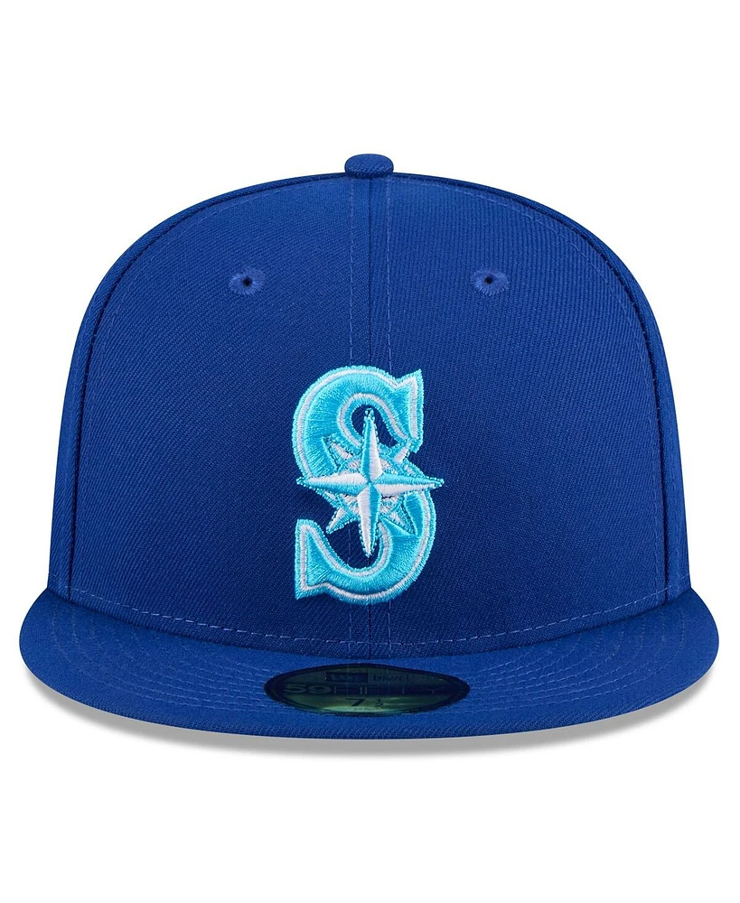 New Era Men's Royal Seattle Mariners 2024 Father's Day 59FIFTY Fitted Hat