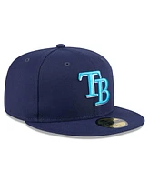 New Era Men's Navy Tampa Bay Rays 2024 Father's Day 59FIFTY Fitted Hat