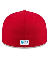 New Era Men's Red Los Angeles Angels 2024 Father's Day 59FIFTY Fitted Hat