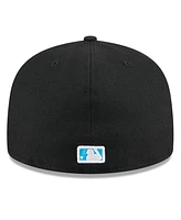 New Era Men's Black Miami Marlins 2024 Father's Day 59FIFTY Fitted Hat