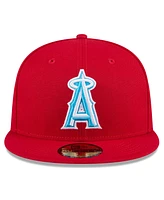 New Era Men's Red Los Angeles Angels 2024 Father's Day 59FIFTY Fitted Hat