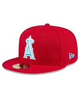 New Era Men's Red Los Angeles Angels 2024 Father's Day 59FIFTY Fitted Hat