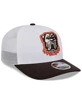 New Era Men's White/Brown Cleveland Browns 2024 Nfl Training Camp 9SEVENTY Trucker Hat